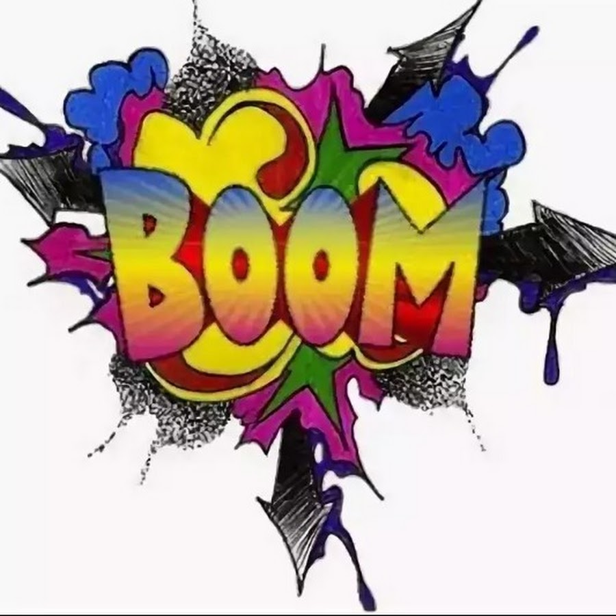 Нарисовать надпись бум