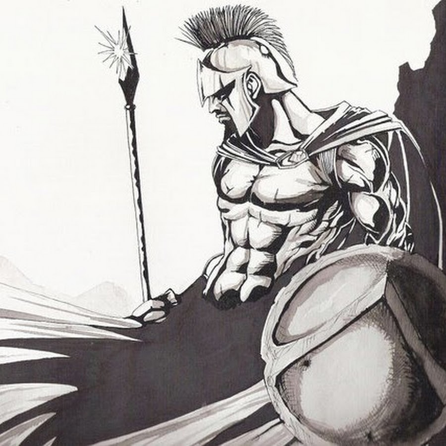 Ахиллес тату эскизы