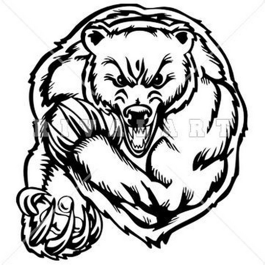 Тату русский медведь эскиз