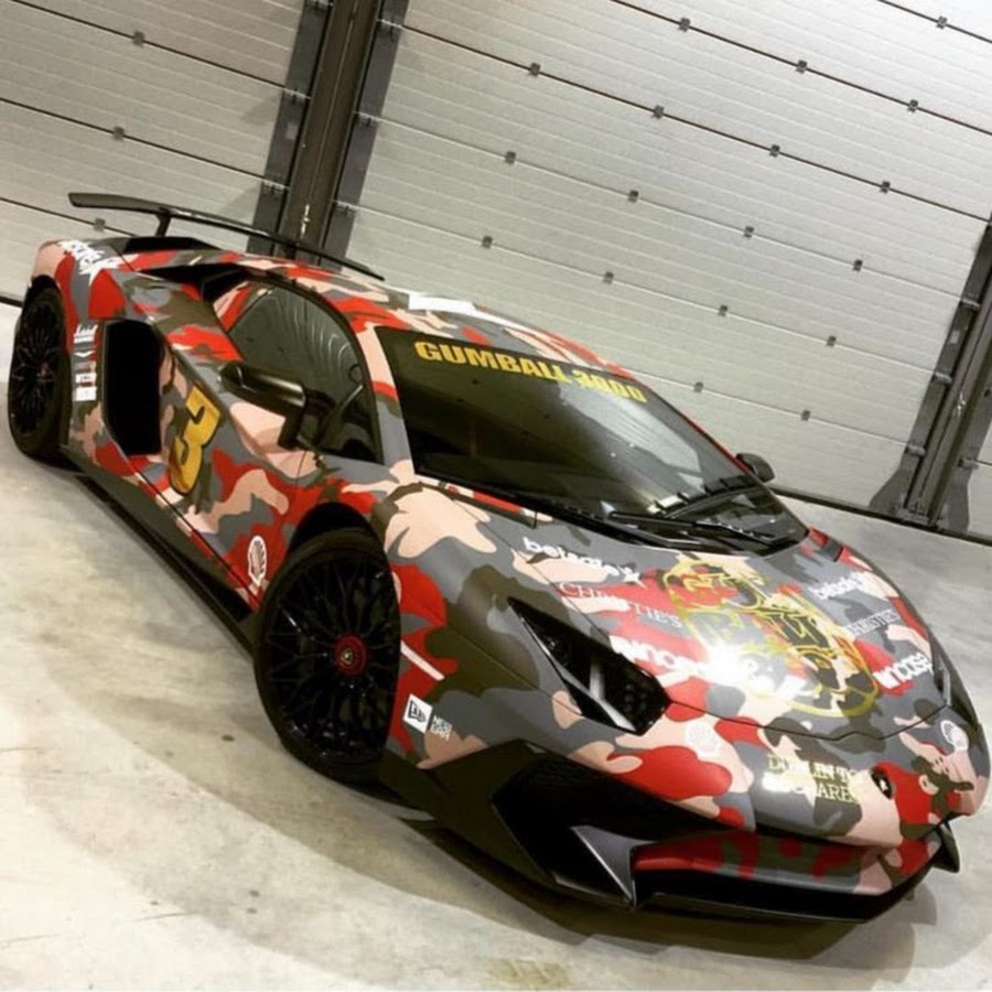 Lamborghini красный камуфляж