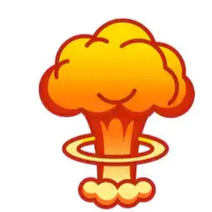 Атомный гриб без фона