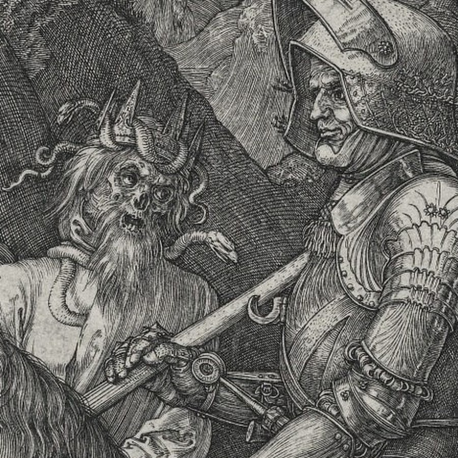Картина рыцарь смерть и дьявол альбрехт дюрер