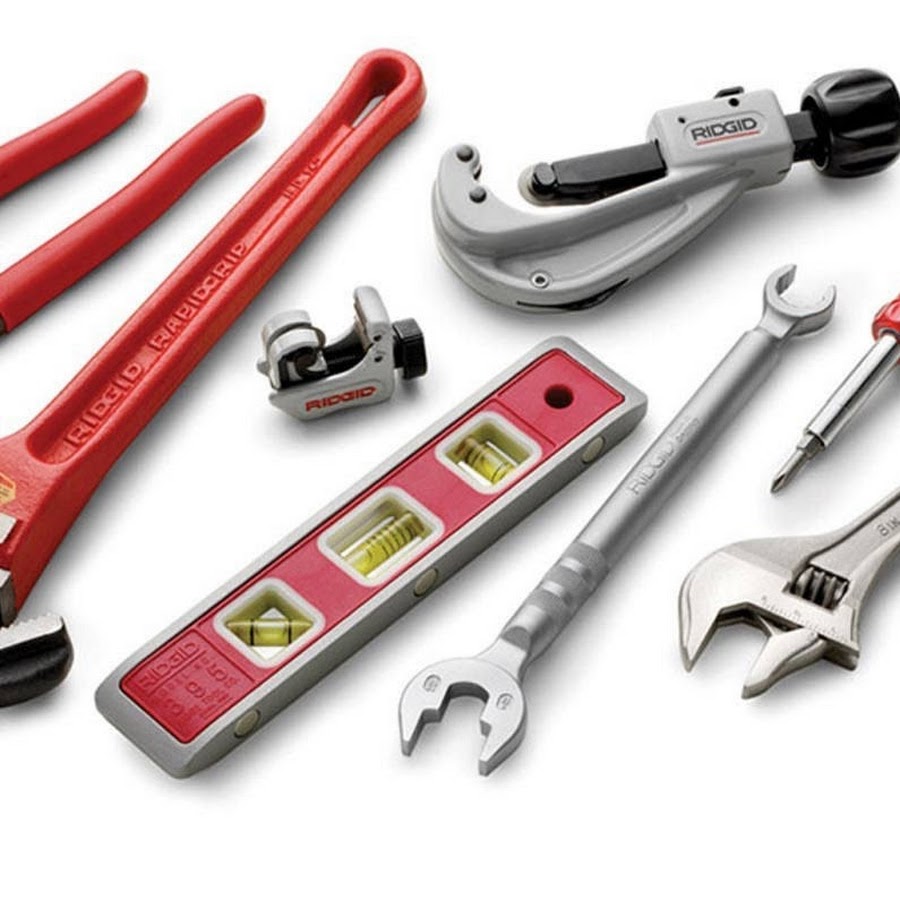 RIDGID "RIDGID TOOLS" plumbing tools.