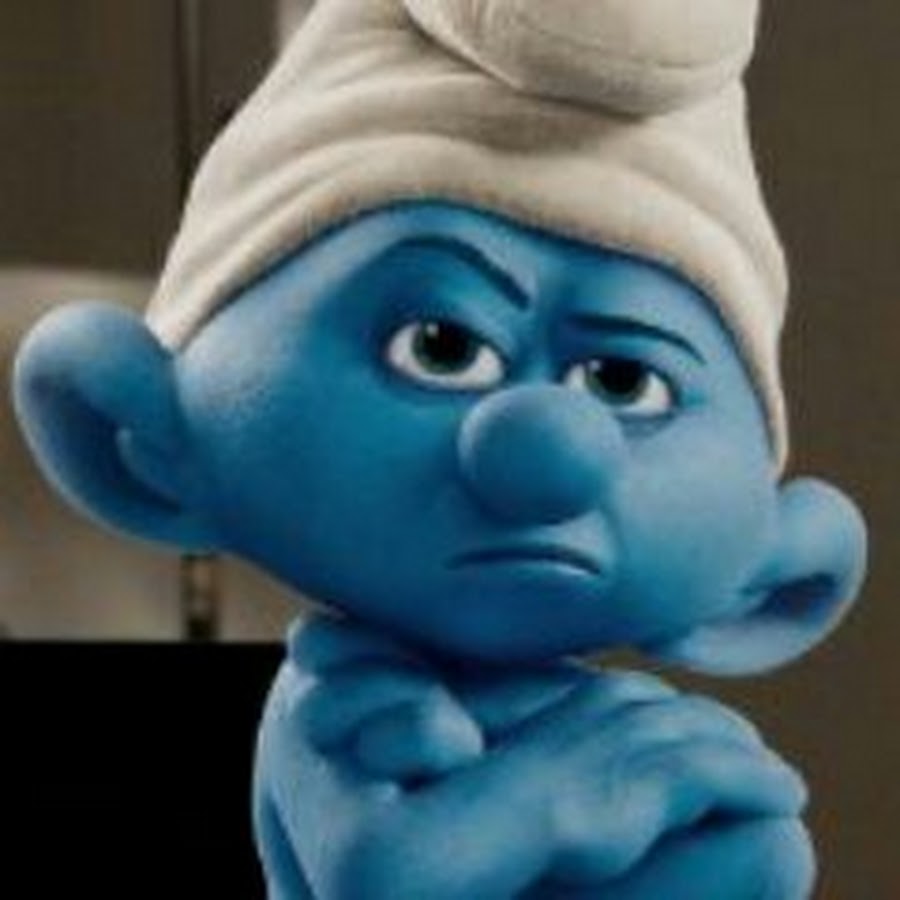 Смурфик ворчун картинка