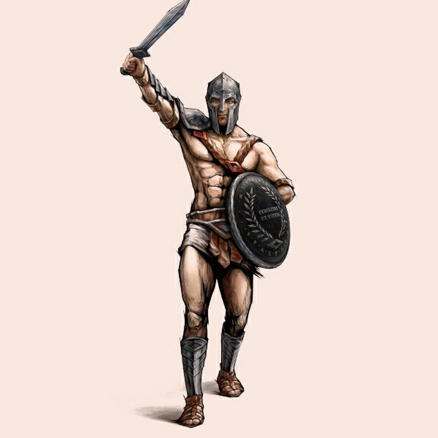 Воин спартак рисунок