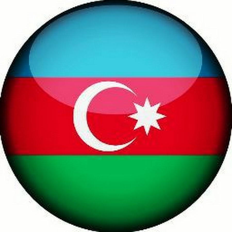 Флажок круглый азербайджанский