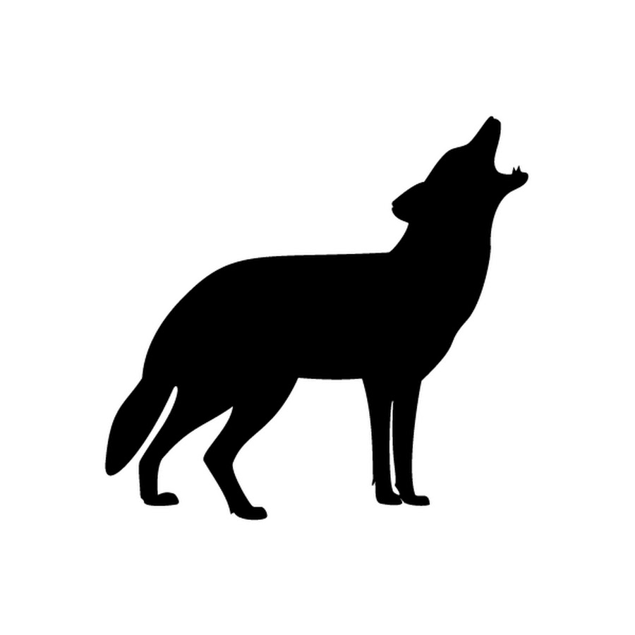 Силуэт волка для вырезания шаблон картинки