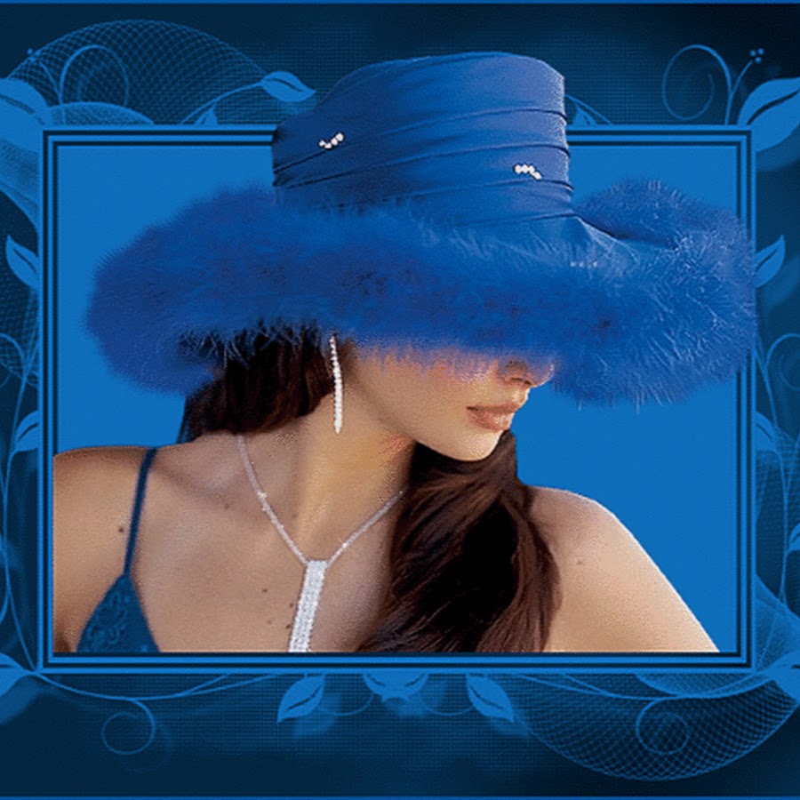 Девушка в голубой шляпке