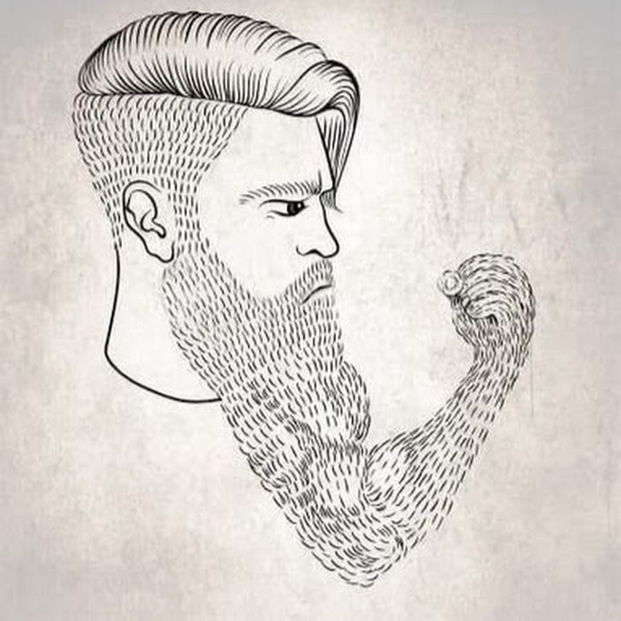 Как нарисовать бороду карандашом