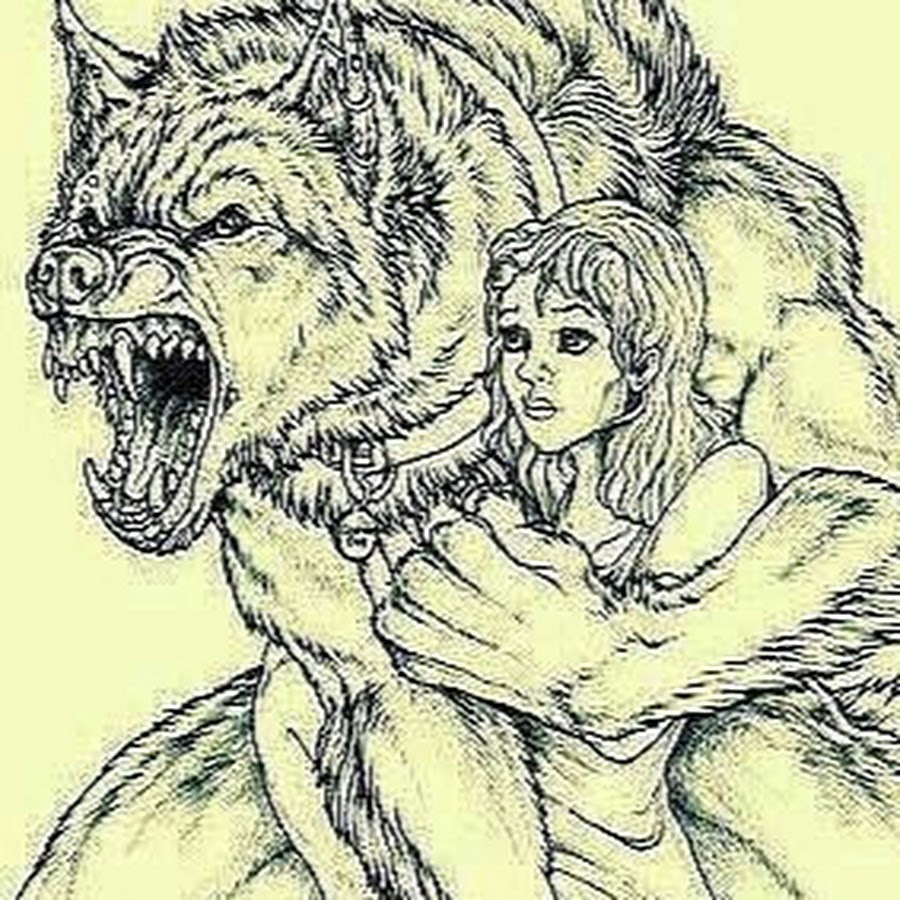 фантастические портреты с волком. медведь обнимает волка. девочка и волк. чудовище обнимает девушку. волк охраняет.