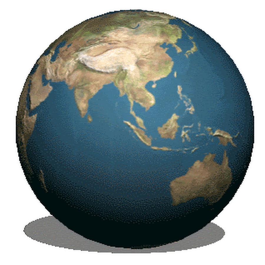 Крутящийся глобус для презентации