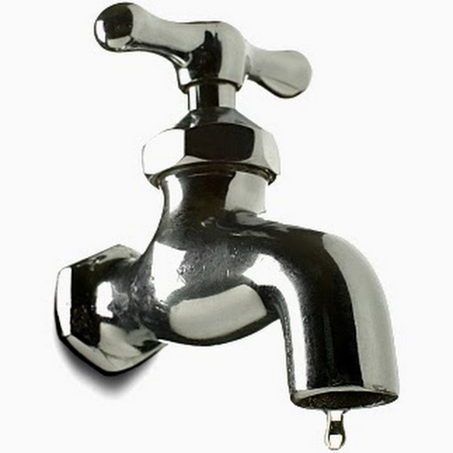 Кран с льющейся водой. Капля металла. Dripping tap. Кран с капающей водой. Кран с капелькой.