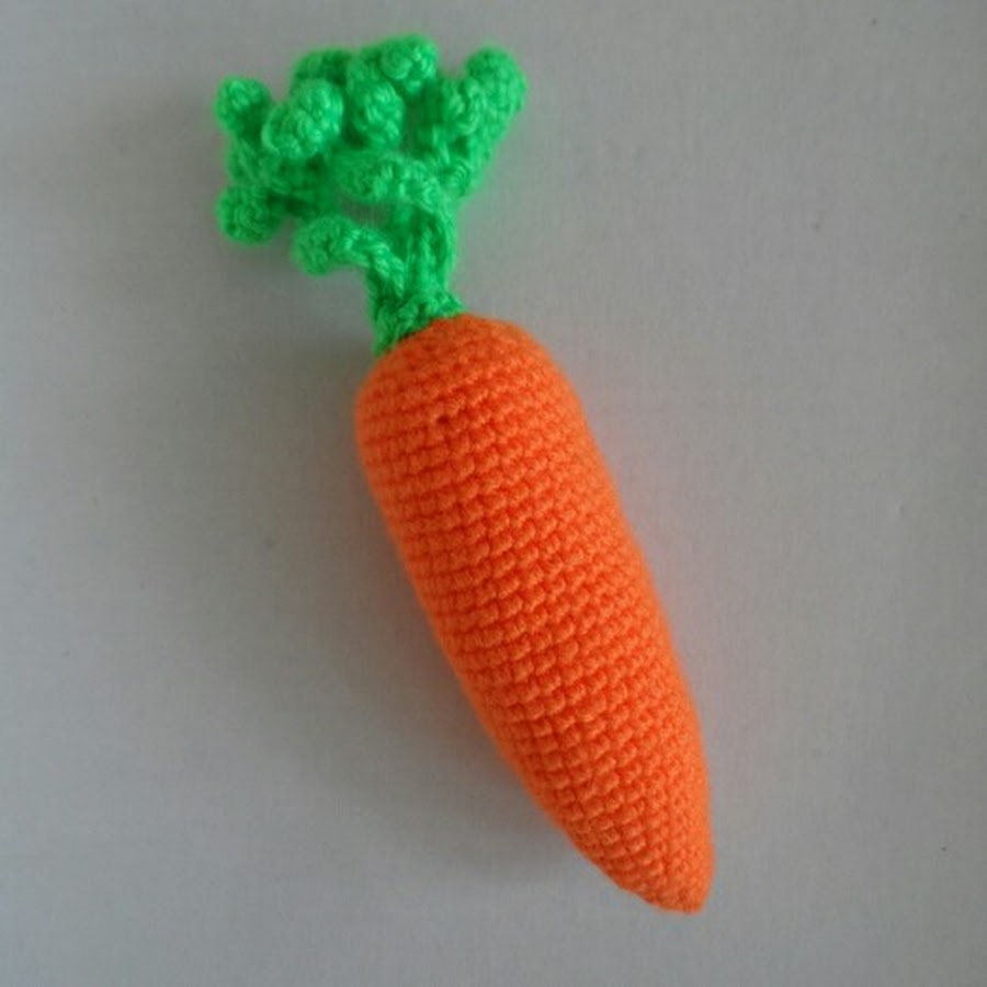 Вязаная морковка крючком схема