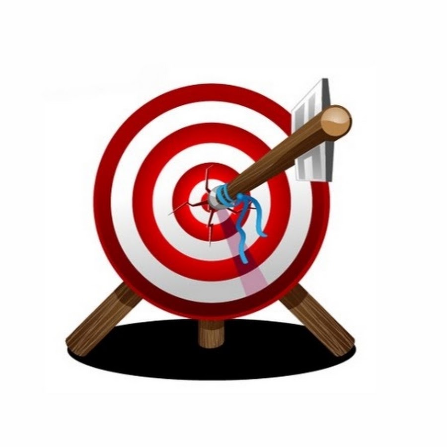 Мишень со стрелой. Иконка атаки. Цель на прозрачном фоне. Метко в цель. Цель розовая картинка.