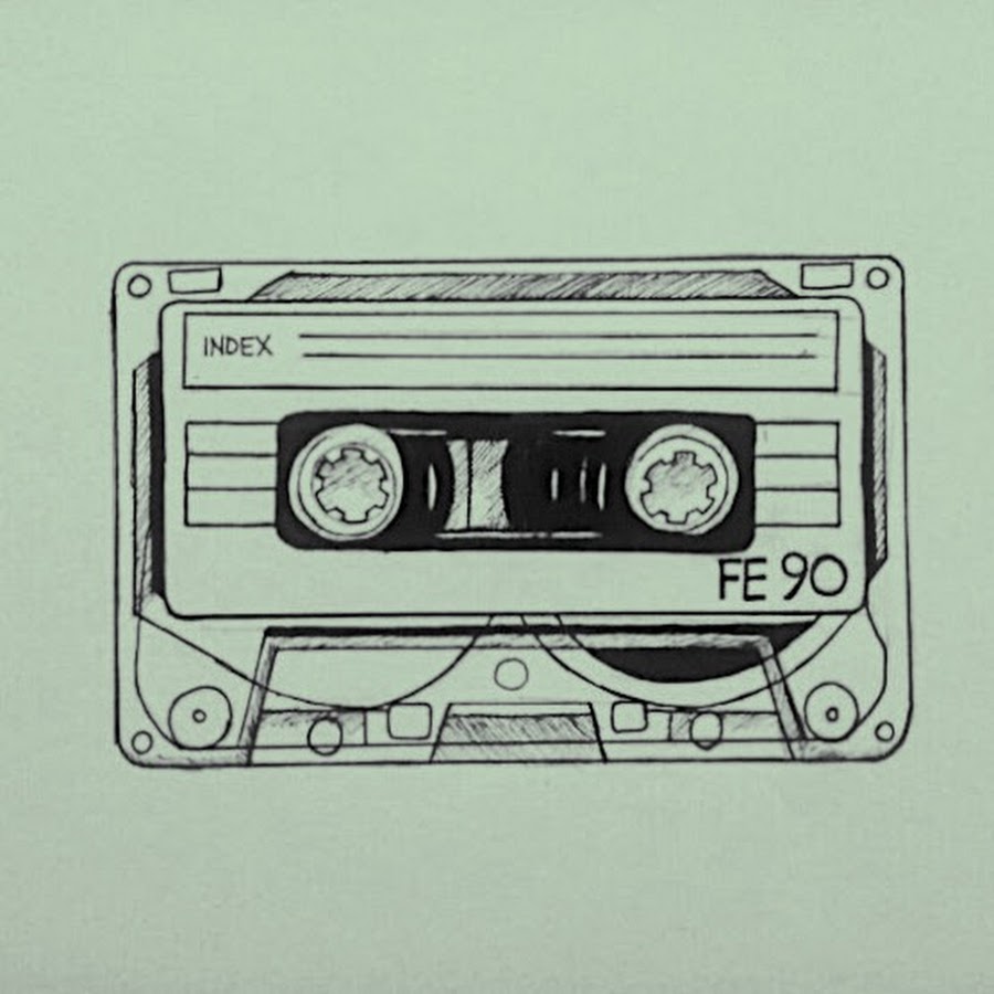 Кассета рисунок карандашом