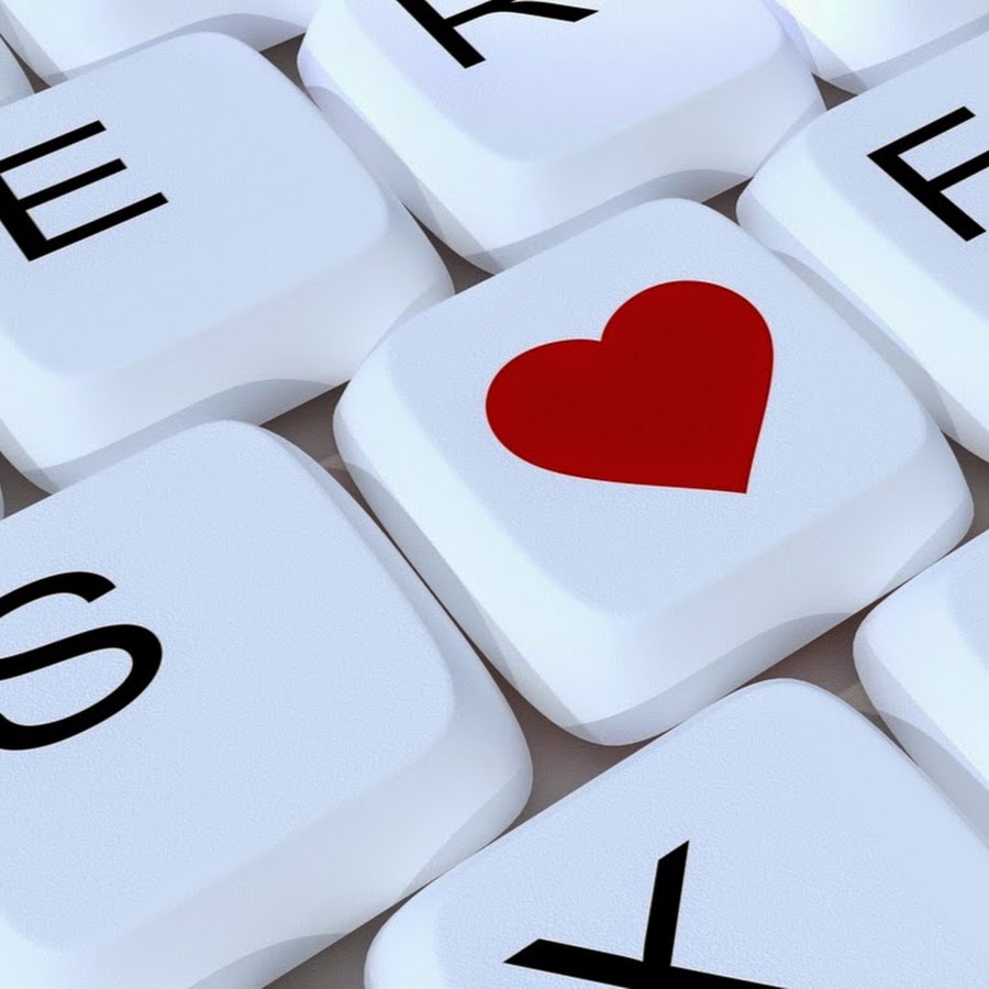 Красивые сердечки на клавиатуре