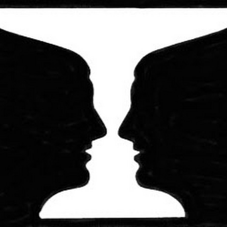 Двух или нескольких лиц. Иллюзия ваза и лица. Лица напротив друг друга. Когнитивные иллюзии. Ваза и два профиля.