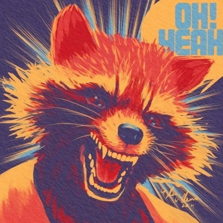 Енот арт
