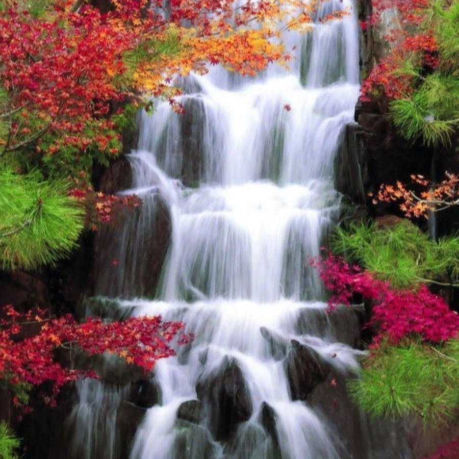 Цветной водопад