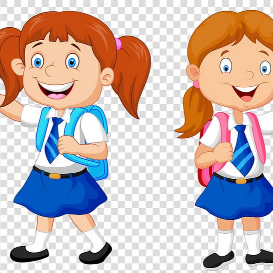 Мультяшные школьники