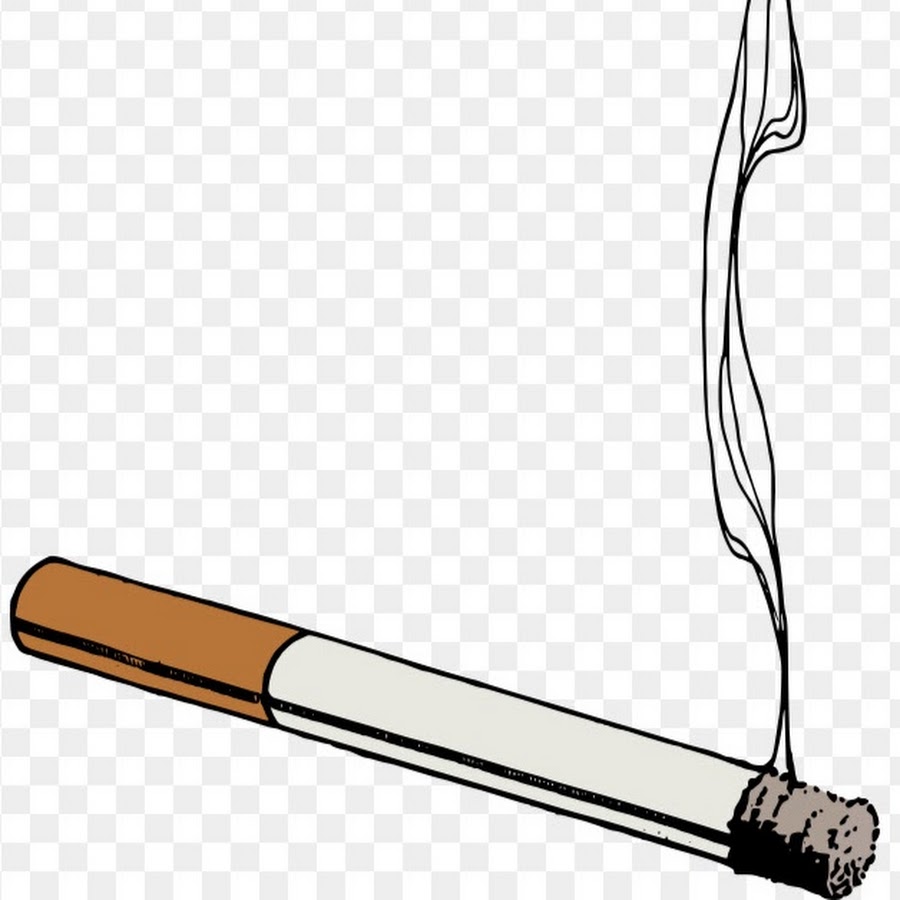 Сигарета на прозрачном фоне