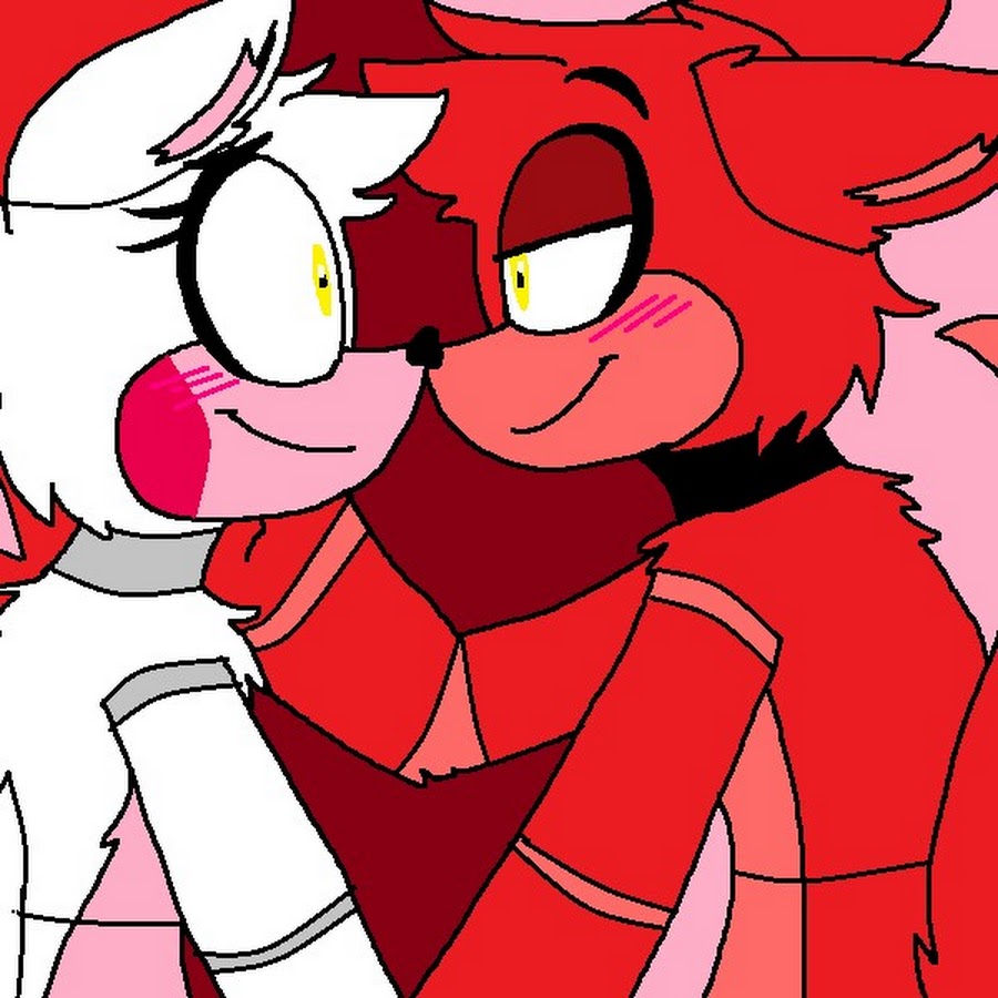 Картинки фокси и мангл целуются