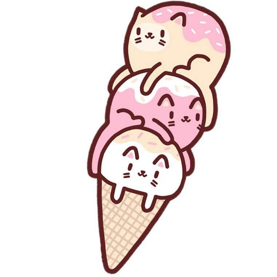 Кот мороженое рисунок