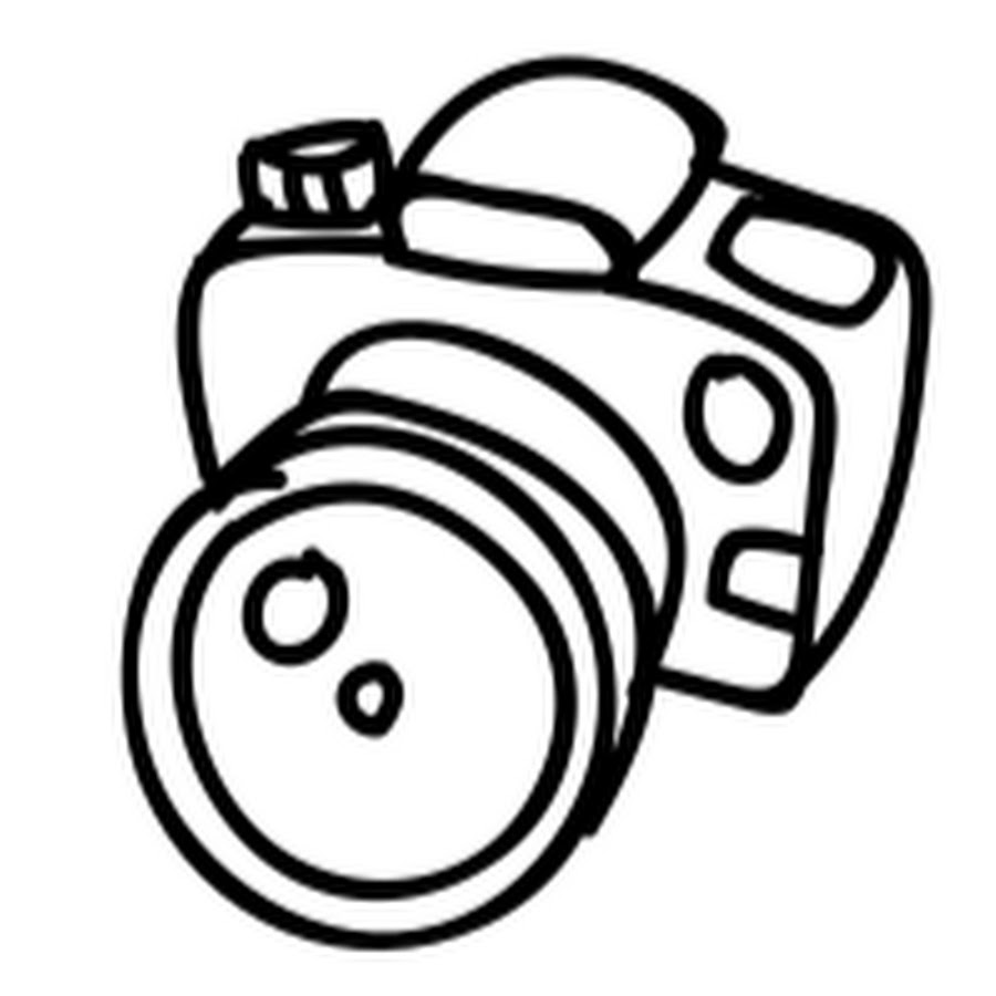 Фотоаппарат сбоку вектор