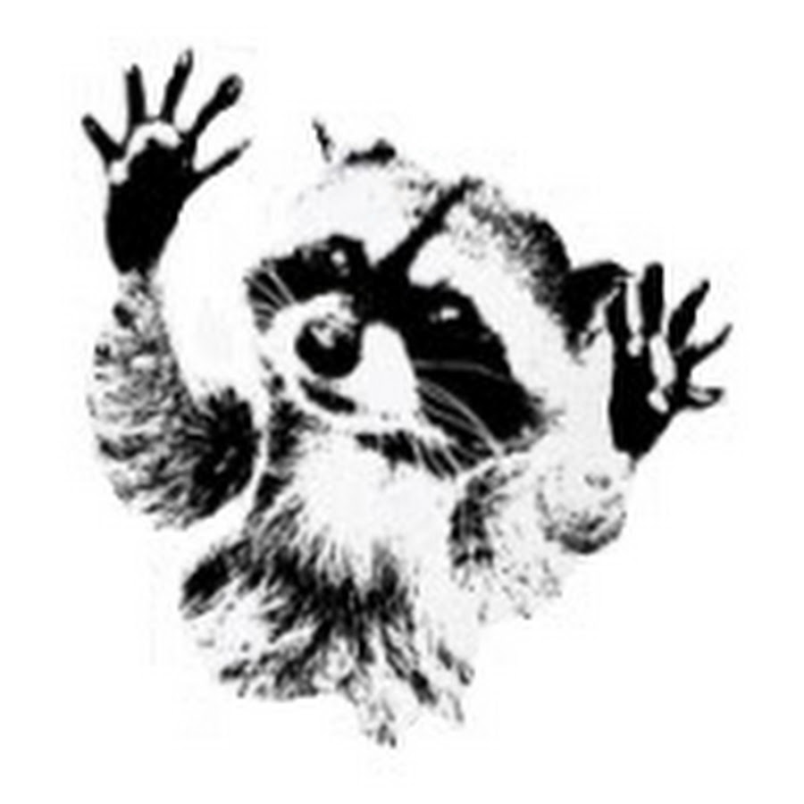 Нарисовать следы енота