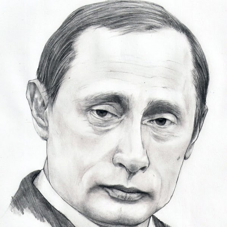 Лицо путина рисунок