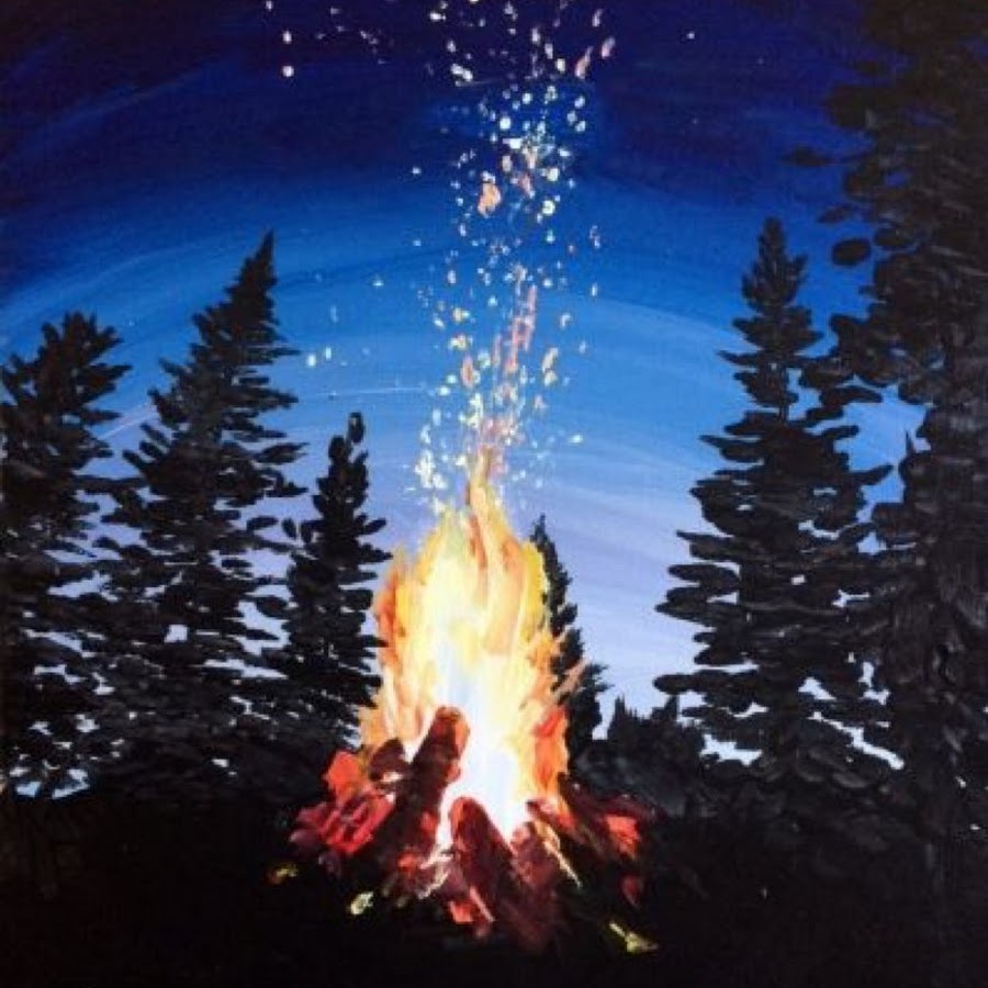 Костер на картинах