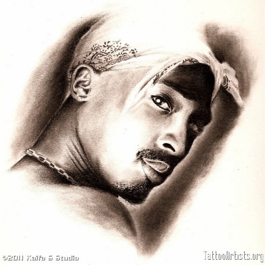 Тату 2pac эскизы