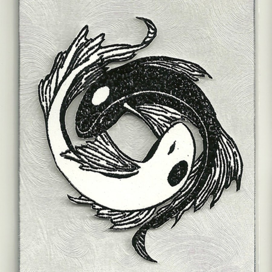Эскиз тату инь янь парная