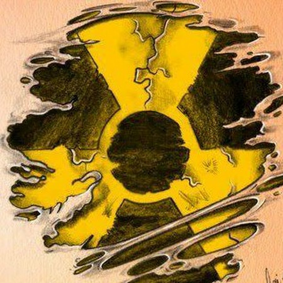 Эскиз радиация тату