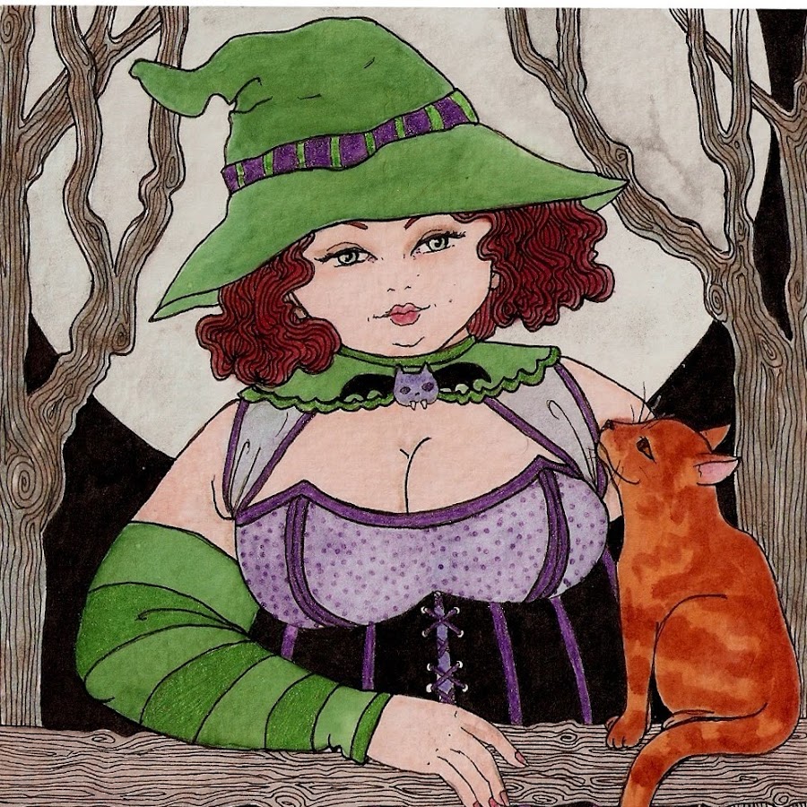 Толстая ведьма картинка