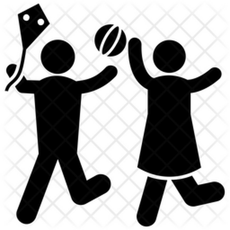 Playing symbol. преследование значок. дети символ. бадминтон пиктограмма. логотипы детских игр.