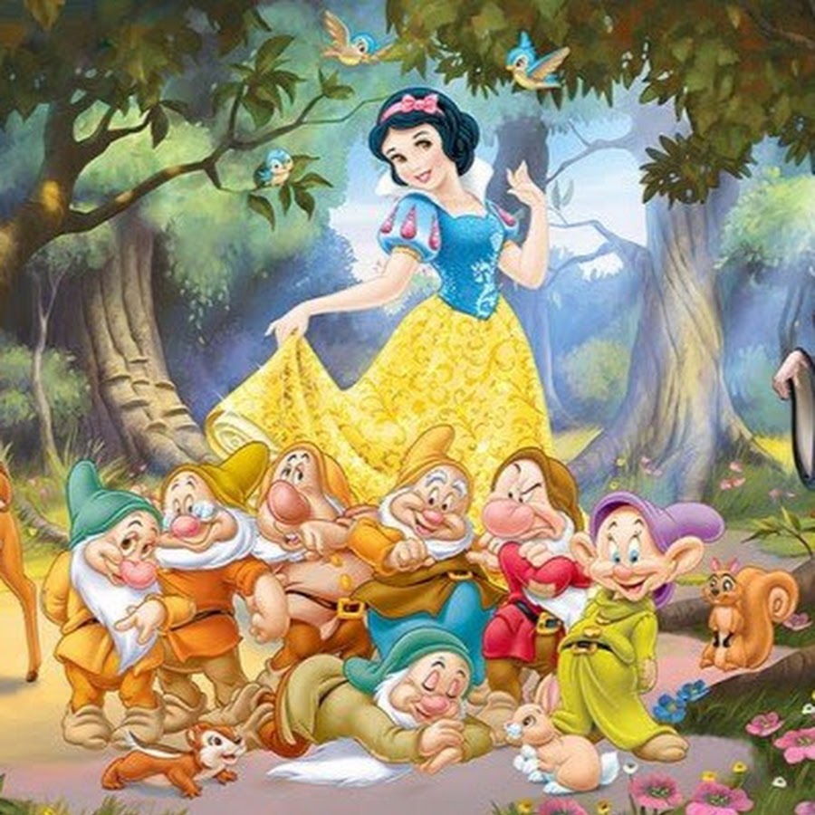 Иллюстрации к сказке белоснежка и семь гномов картинки для детей