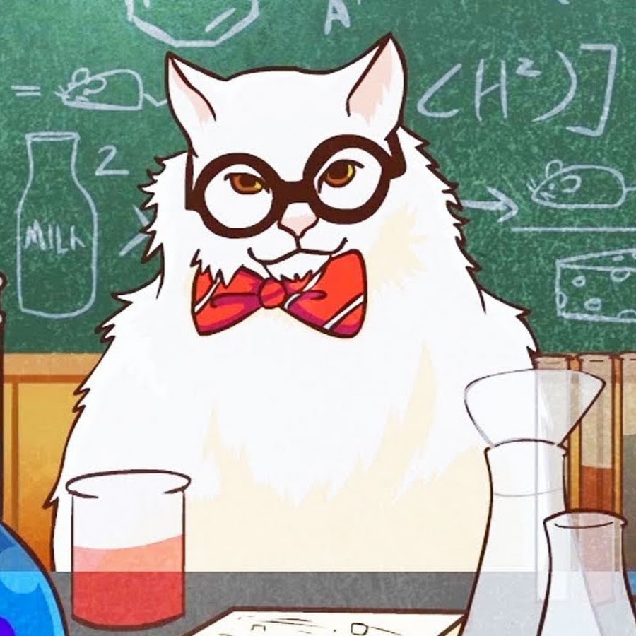 Кот химик рисунок