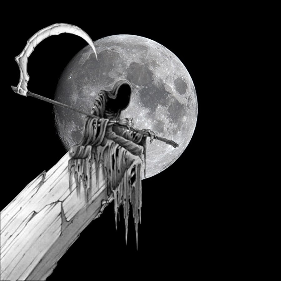 Рисую на картине смерть луны на гильотине