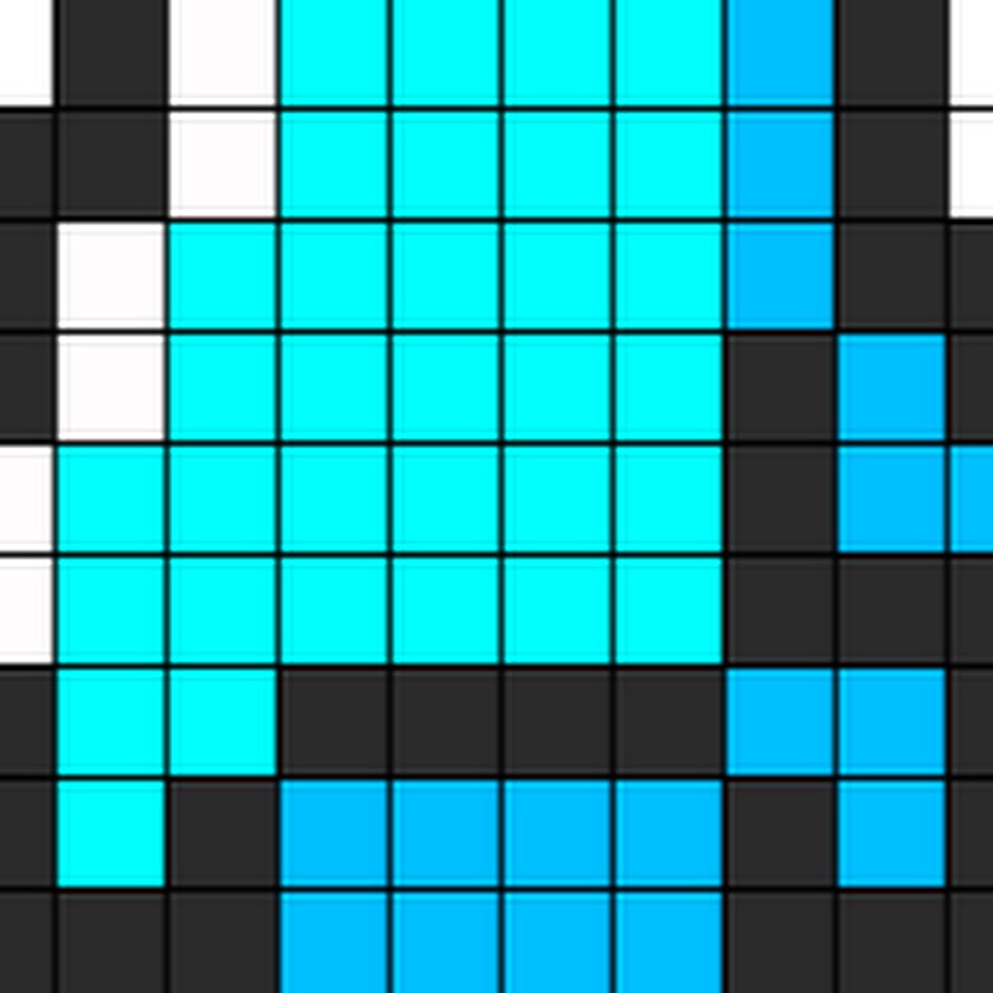 Картинки алмаза из майнкрафта по клеточкам