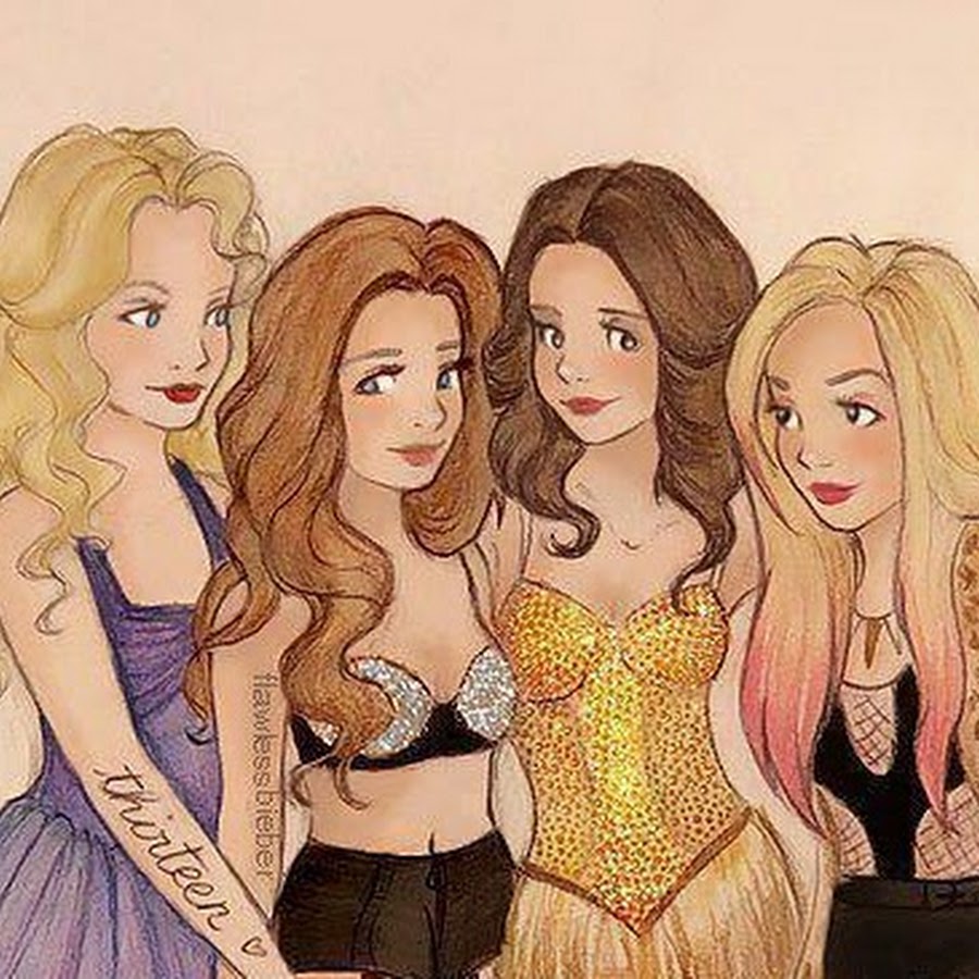 4 Подруги рисунки