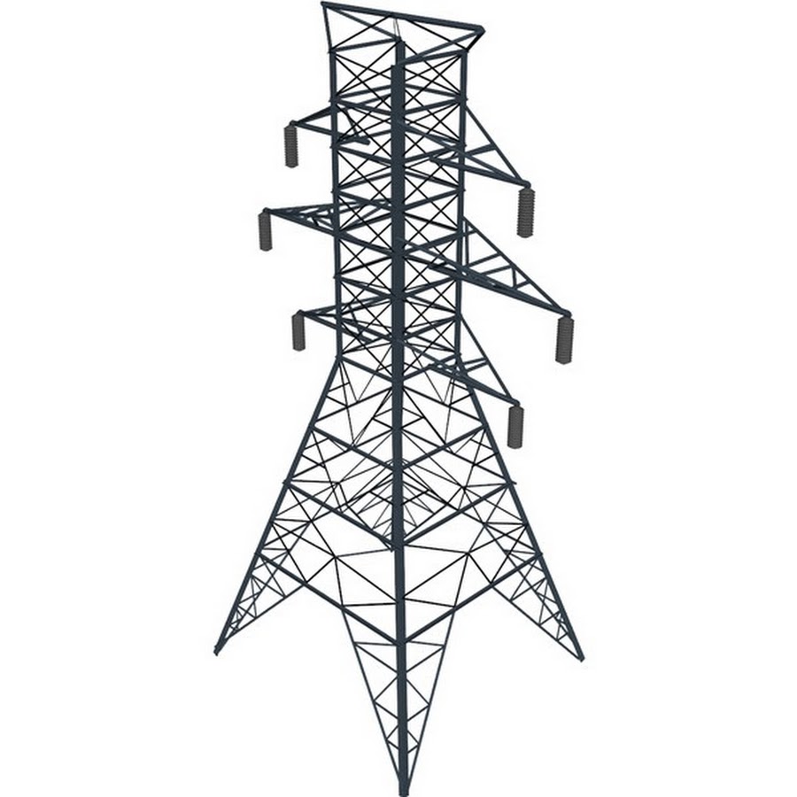 Вышки электропередач рисунок