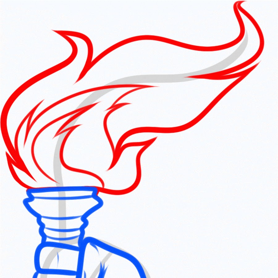 Как рисовать факел