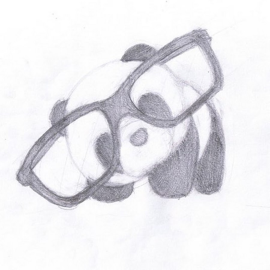 Рисунки для срисовки лёгкие карандашом Панда
