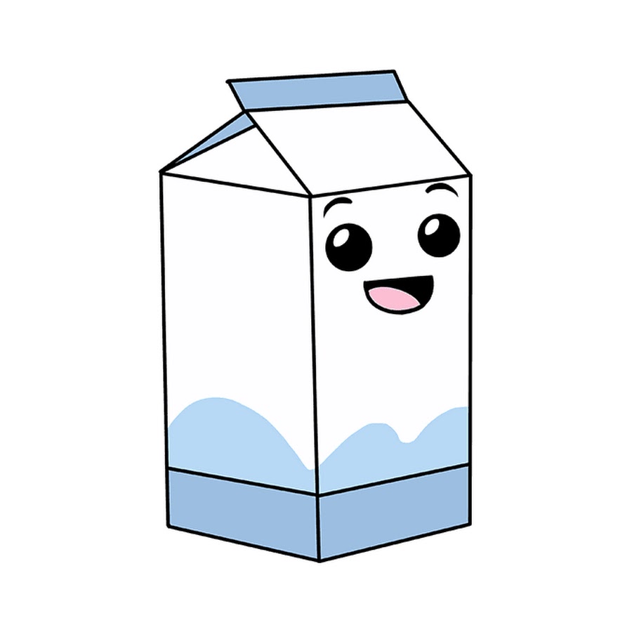 Картинки молока в упаковке для срисовки легкие и красивые