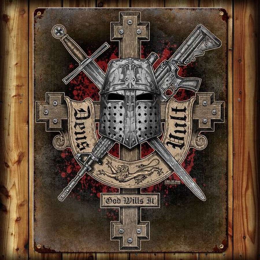 Крестоносец арт Deus Vult