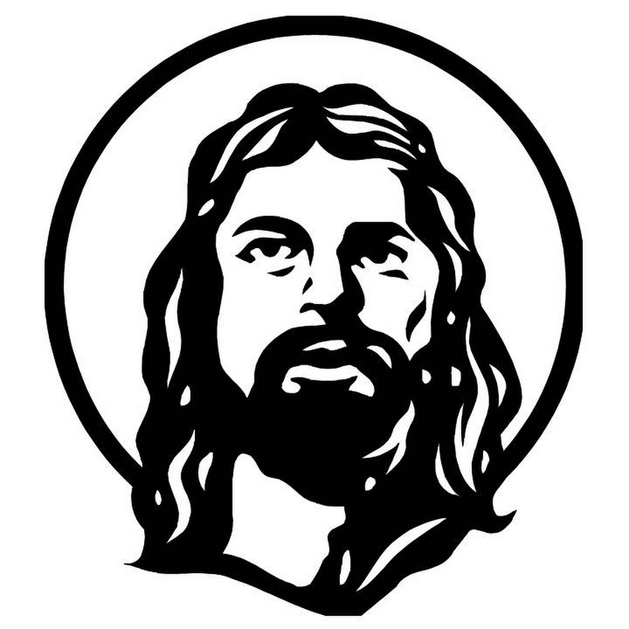 Иисус черно белая картинка