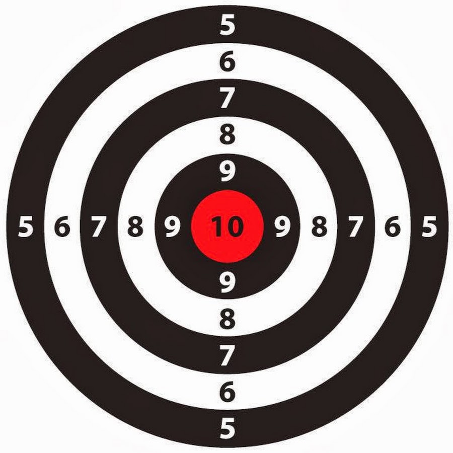 Изображение мишени для стрельбы распечатать