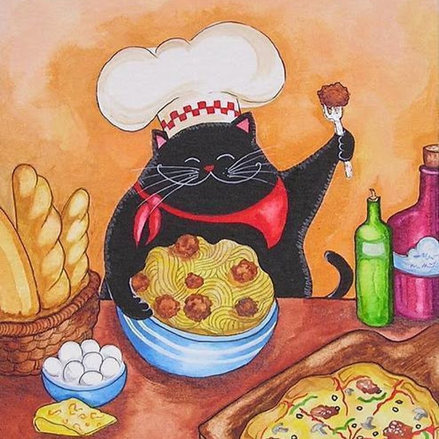 Кот поваренок картинка