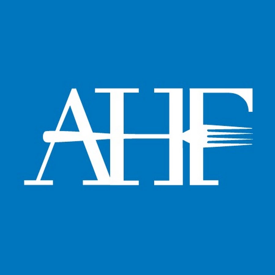 H act. AHF. AHF logo.